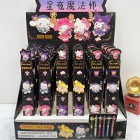 24pcs Bolígrafos De Gel Hello Kitty Sanrio Neutros Con Estampado De Parche Metálico Suministros De Oficina Y Estationería Para Estudiantes Y Regalos Para Niños - details 1