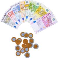 Dohe Educa - Monedas y Billetes de Euro para Niños (De 1 céntimo a 500 €), Juego didáctico con Dinero Falso, Material Escolar y Educativo - details 0