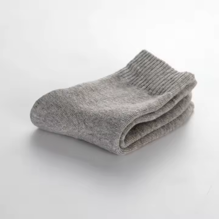 Calcetines De Lana Gruesa Para Mujer Calcetines De Invierno Cálidos Y Suaves Contra El Frío Y La Nieve Color Sólido Modelo De Pijama - 1