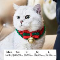 Bufanda Navideña Para Mascotas De Algodón Tejida Cómoda Cuello Calentador Para Gatos Y Perros Accesorio Festivo Para Animales - details 0