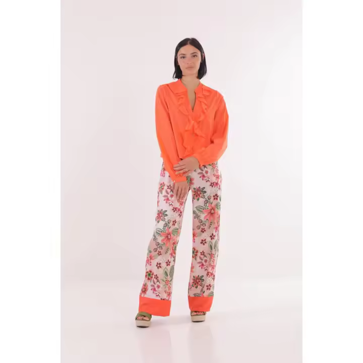 Mimi-Mua+Firenze Pantalón Palazzo Estampado Floral - 1