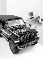 Jeep Wrangler Rubicon De Escala 1:22 Para Niños Modelo De Coche De Aleación Con Sonido Y Luz Juguete De Vehículo De Metal Sin Batería - details 3