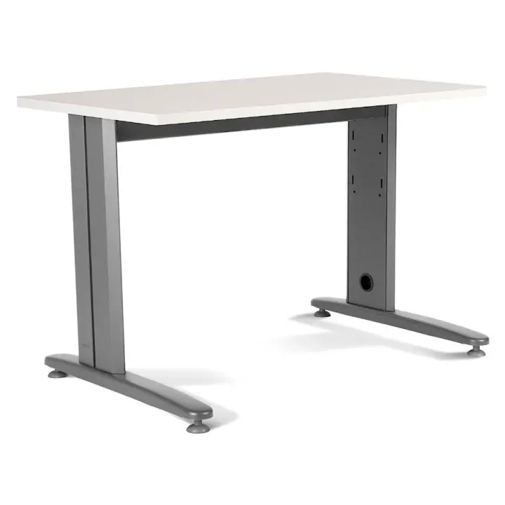 Mesa de Oficina Rocada para Teletrabajo | Estructura de Acero | Fácil Montaje | 120 X 60 Cm | Acabados en Blanco - 1