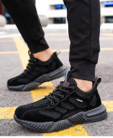 Zapatos De Seguridad Para El Verano Para Hombres Con Protección De Acero Y Mesh Transpirable Zapatos De Trabajo Ligeros Y Antideslizantes Para Construcción - details 4