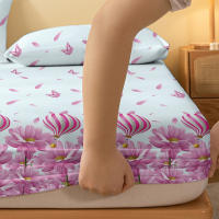 Sábana Ajustada Moderna Y Sencilla Con Diseño De Flores Y Globos En Acabado Mate Cobertura De Cama Sin Almohadillas Incluidas - details 4