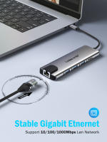 Lemorele Adaptador Multiport USB C 9 en 1 con Ethernet Gigabit, 100W PD, HDMI 4K, 3 USB 2.0, Puerto de Datos USB C de 5Gbps, Lector de Tarjetas SD/TF, Estación de Acoplamiento para Portátiles MacBook, Lenovo, HP y Dell. - details 4