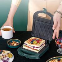 Sandwichera y tostadora portátil de alta potencia con revestimiento antiadherente, fácil de limpiar, calentamiento rápido, máquina para desayunar, diseño compacto, placa antiadherente, ideal para queso a la parrilla, filetes, etc. - details 1