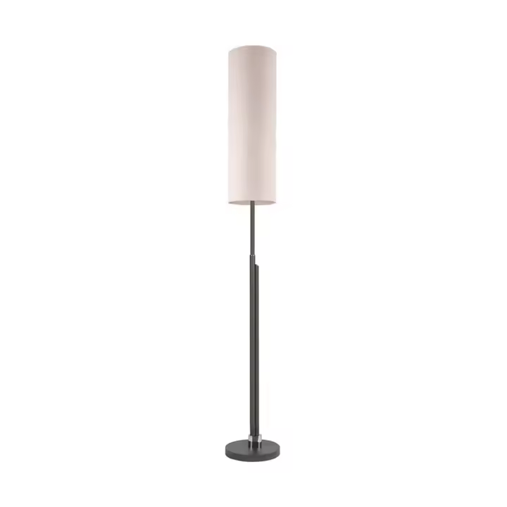 Lámpara de Pie Gouwe, Metal, Beige, 25x25x184 cm - 1