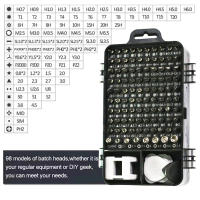 Juego De Destornilladores Multifuncional 115 En 1 Precisión Para Reparación De iPhone Y PC Con Cabezas Magnéticas Herramientas Domésticas Aisladas Y Antideslizantes - details 0