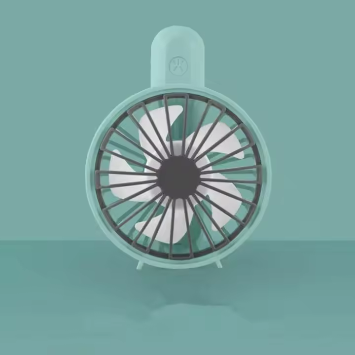 Ventilador plegable portátil de mano, Enfriador de refrigeración, miniventiladores pequeños recargables por USB (rosa) - 1
