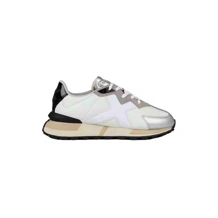 Zapatilla Mujer Munich Soku 16 Blanca Negra Plata - 1