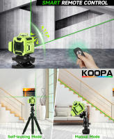 Nivel De Láser 4D Koopa Tool Con Auto-Nivelación Línea De Cruz Verde 4x360° Profesional Incluye Soporte Y Bolsa Portátil 8/12/16 Líneas - details 7