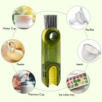 Cepillo De Limpieza Multifuncional 3 En 1 Para Botella Y Vaso Con Diseño U De Silicona Cepillo De Limpiador Ecológico Para Rincones Y Tapa De Botella - details 5