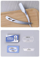 Afeitadora Manual Clásica Para Hombre Acero Inoxidable Cabeza De Afeitar Para Rostro Barba Y Cejas Afeitadora De Precisión - details 6