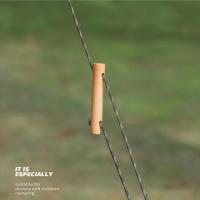 4pcs Atornillador De Cuerda Antideslizante Para Ojo De Awning Accesorios De Camping Equipamiento De Tenda Cierre De Madera De Bajo - details 3