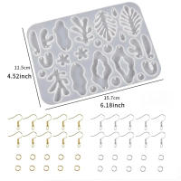 Set De Múltiples Múltiples De Molde De Resina Epoxy Para DIY Pendientes De Joyería Con Colgantes De Silicona Geométrica Herramientas De Arte - details 6