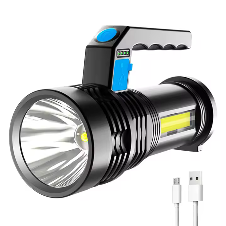 Linterna De Búsqueda LED Recargable Super Brillante Portátil Spot Light De Alta Potencia Impermeable Con Batería Recargable - 1