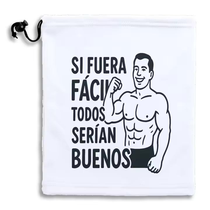 MERCHANDMANIA Braga Gorro polar ajustable frase motivadora si fuera fácil todos serían buenos poliester invierno - 1
