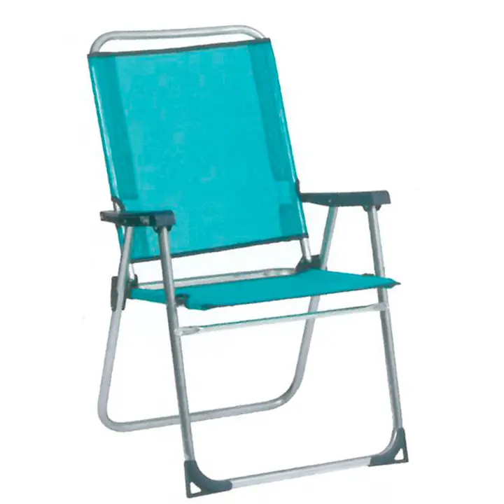 Alco Sillón Fijo Aluminio 637ALF/30 | Respaldo Alto | Azul Claro - 1