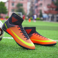 Zapatos De Fútbol Profesionales Para Hombres Antideslizantes En Campo De Grama Zapatillas De Fútbol Con Punta De Hierba TF Entrenamiento De Torsión De PTPP Material Superior PVC Suela De Goma - details 8