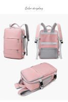 Mochila De Viaje Para Mujer Impermeable Con USB Capacidad Para Laptop Bolsa De Zapatillas Con Correa De Equipaje XA337C - details 13