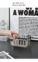 Organizador De Labiales Acrílico Con 20 Slots Y Tapa Caja De Almacenamiento Para Maquillaje Resistente Al Polvo Giratorio Para Cosméticos - details 2