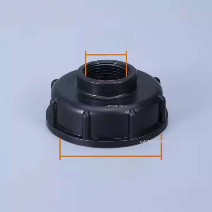 Grifo De Barril De 3/4 Pulgadas Válvula De Transferencia S60 Centro Tapa Giratoria 6 Minutos Grifo Negro De Pacificador Para Jardín - 1