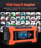 Cargador De Batería De Coche 12V 10A Pulso Con Pantalla LCD Reparación Inteligente Y Rápida Dispositivo De Carga Para Baterías De Coche Y Motocicleta Accesorio De Vehículo - details 5