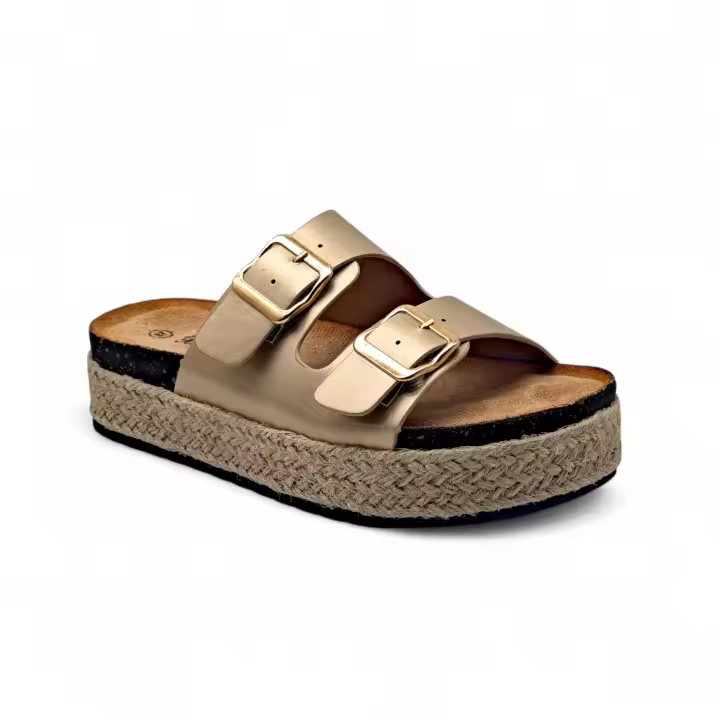 Calzados soraia, sandalias plana para mujer uso casual, ideal para un look de verano  a España Vacación Elegante De moda Bohemio Vacación De moda Guay Elegant Fashionable Rhinestone Bohemian Liso Básico Hebilla - 1