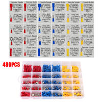 Kit De Conectores De Cable Aislados 280/480PCS Terminales De Arruga Para Electrónica Kit De Crimpado De Alambres Variados - details 11