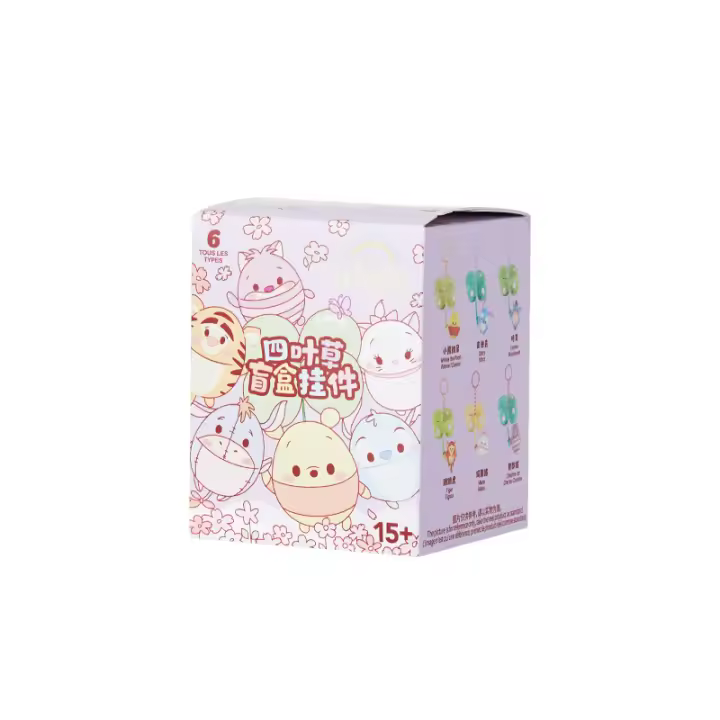 Caja Misteriosa De Encanto Genuino Ufufy Serie Flor Cuatro Hojas De Clover Colgante Lindo Para Decorar Bolso De Hombro Dibujos Animados Regalo De Cumpleaños Para Niñas - 1