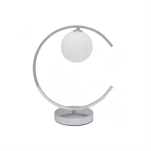 FABRILAMP Lámpara de Mesa Sobremesa Conil 1xg9 Cromo 36x32x14 Cm - Diseño Moderno - 1