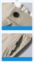 Pantalones Casuales Para Hombre Verano Ligeros Malla Elástica Pantalones Rectos Transpirables Moda Fitted Pantalones Casuales - details 15