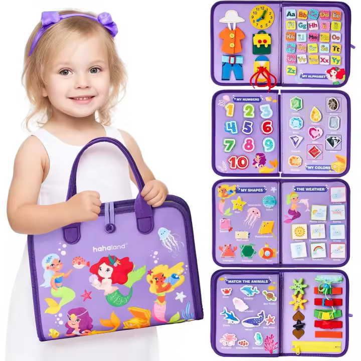Juguetes Montessori para niños de 3 años Ideas de Regalos de cumpleaños - Actividades de seguimiento Escolar 7 en 1 - Regalos para niños Pequeños - 1