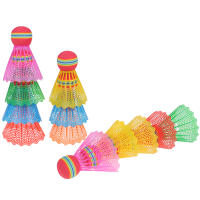 12 PCS Juego De Badminton Con Cabezas De EVA Arco Iris Y Plumas De Pato Clase a Nylon Para Juegos Deportivos - details 1