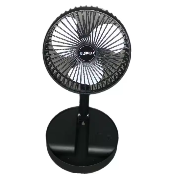 .. Ventilador de escritorio plegable with bateria Division, Ventilador Portátil Recargable Tres velldades, Mini ventilador ajustable para el hogar y la Oficina, pequeño de refrigeración dispositivo, portátil, recargable USB por - 1