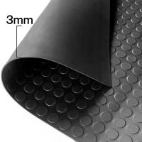 Alfombra Pavimento de Caucho Antideslizante con Relieve de Círculos – Grosor 1-3mm – Negro - details 0