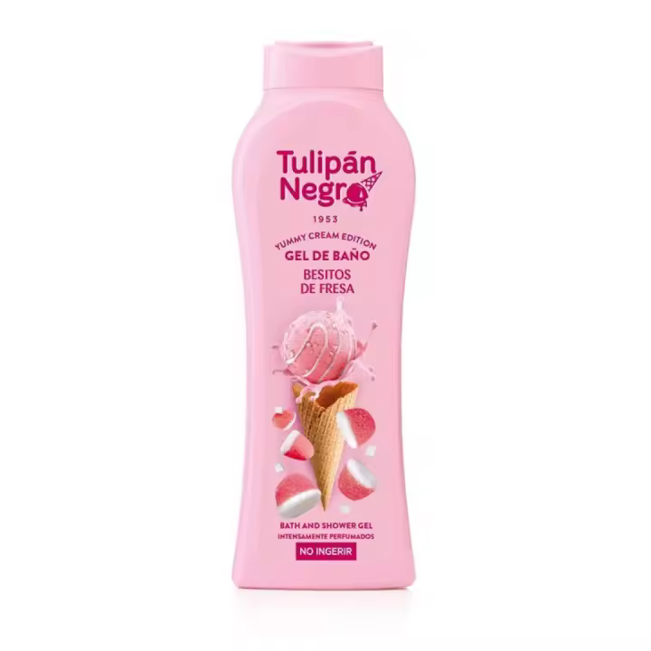 Gel de baño Tulipán Negro Besitos de Fresa 650 ml【ROUA】 - 1