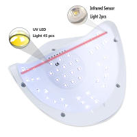 Secador De Uñas Profesional Luz LED UV ELD De Alta Potencia Con Sensor Automático Para Manicura Equipo De Salón De Belleza - details 8