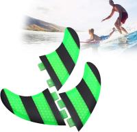 Tabla de surf aletas, verde + negro FCS G5 aletas peine fiber surf Tri set thruster - details 0