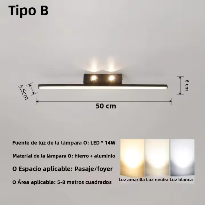 Lámpara De Techo LED Moderna Para Sala De Estar Decoración De Hogar Iluminación Variación De 3 Colores Para Comedor Dormitorio Cocina - 1