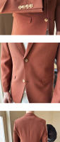Chaleco De Negocios Para Hombre En Color Sólido Ajustado Moda 2024 Chaqueta Individual Elegante Ropa Masculina De Otoño Invierno - details 8