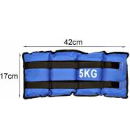 Coshano 2x Pesas para muñecas tobillos 5 kg totales 2,5 kg cada uno tobilleras, muñequeras deportivas gimnasio mancuernas - details 2