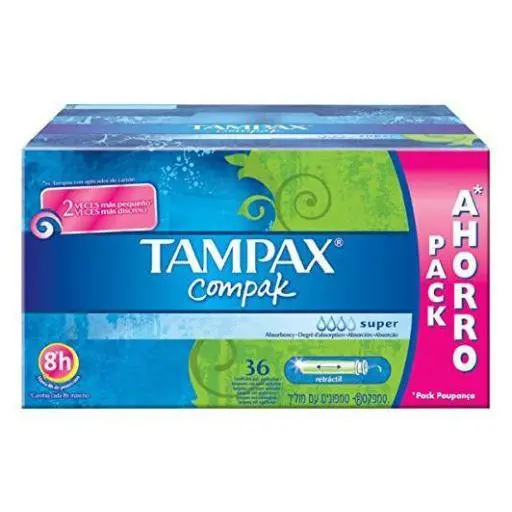 Tampax Compak Tampón Super 36 U - 1
