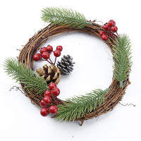 Anillo De Rotura Natural DIY Para Hacer Corona Floral 10-40cm Decoración De Navidad Boda Y Ventana Hecho De Plástico - details 6