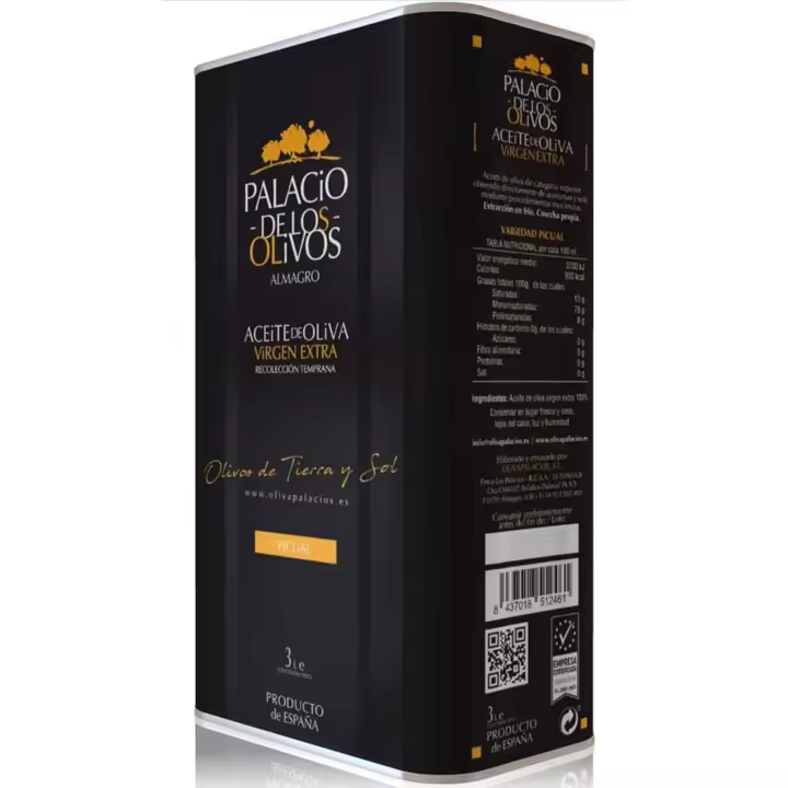 Lata 3L Aceite Oliva Virgen Extra Palacio de Los Olivos  n°1 del mundo - 1