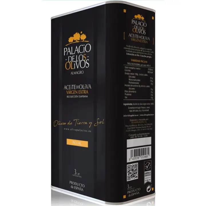 Lata 3L Aceite Oliva Virgen Extra Palacio de Los Olivos  n°1 del mundo - 1