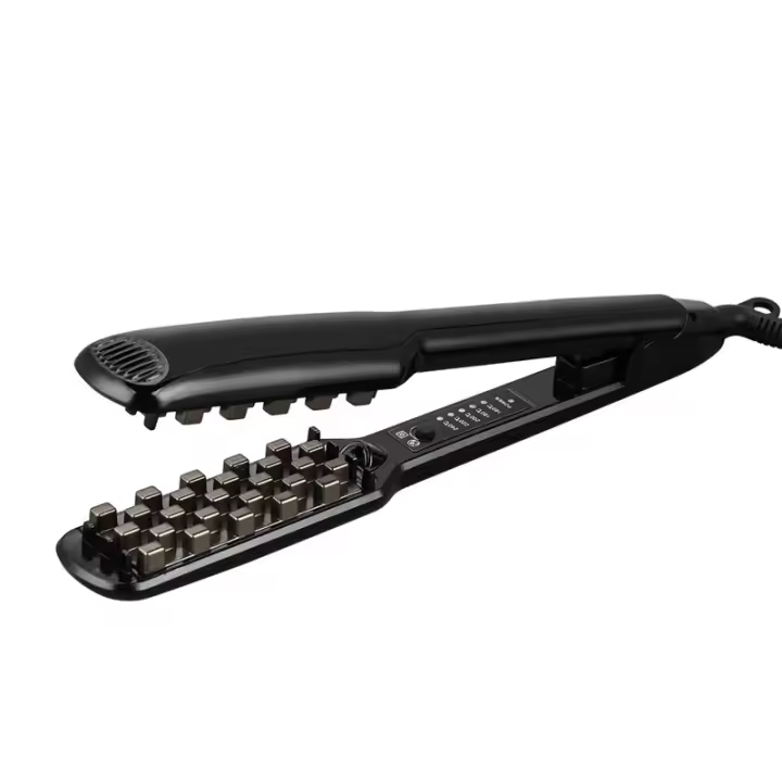 Alisador de pelo voluminizador, rizador de cerámica, rizador corrugado, herramienta de plancha plana - 1