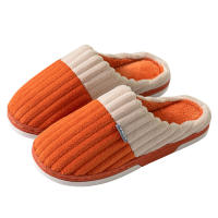 Zapatillas De Casa Para Hombres Y Mujeres Invierno Calientes De Peluche Y Algodón Con Tacón Alto Suela EVA Zapatos Unisex - details 6