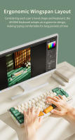 AJAZZ AKS068 Struktura Uschelke Alice68 Teclado Mecánico RGB Modo Triple Hot Swap Ergonómico 68 Teclas Sea Salt Shaft - details 3